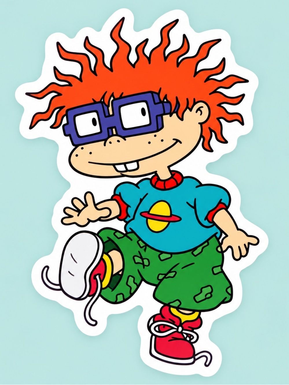 Chuckie Finster | Rugrats | 90s Nickelodeon Cartoon Sticker | 5/$10